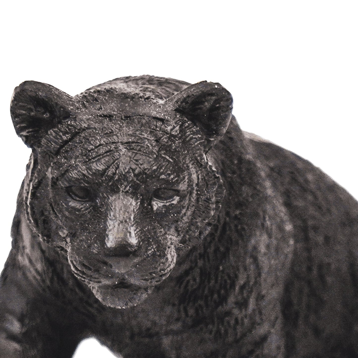 Sitzende Tigerstatue Schwarz