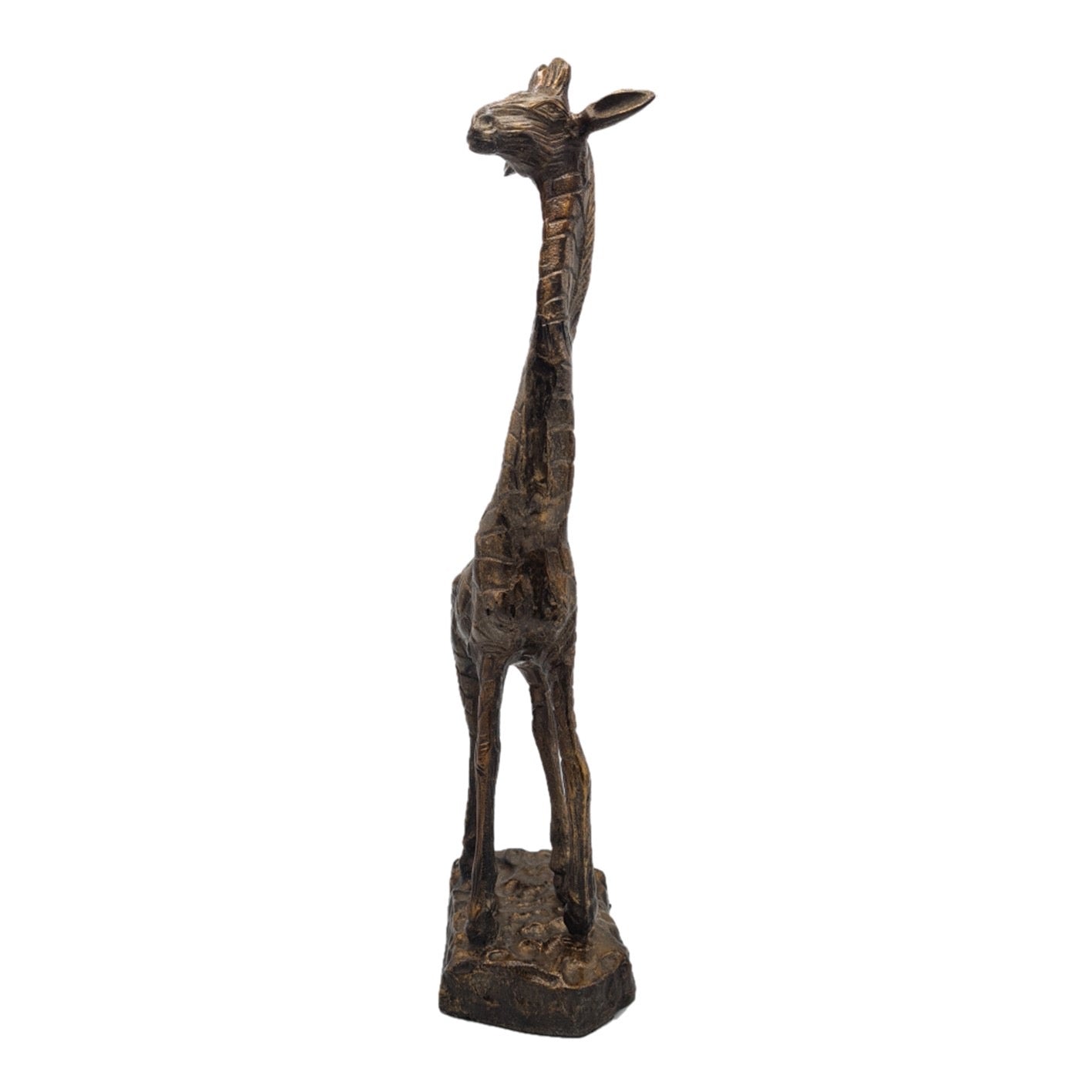 Giraffe Statue – Antique Gold – 49 cm | Luxury Handmade Design