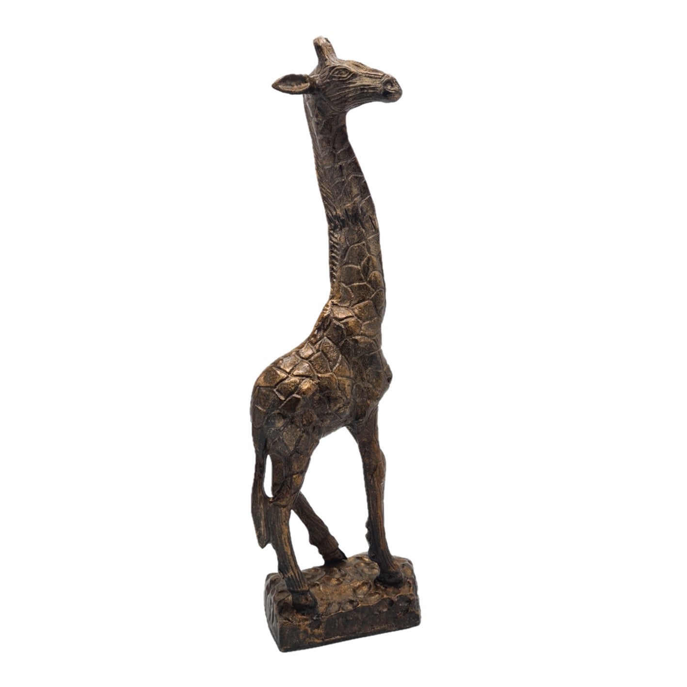 Giraffe Statue – Antique Gold – 49 cm | Luxury Handmade Design