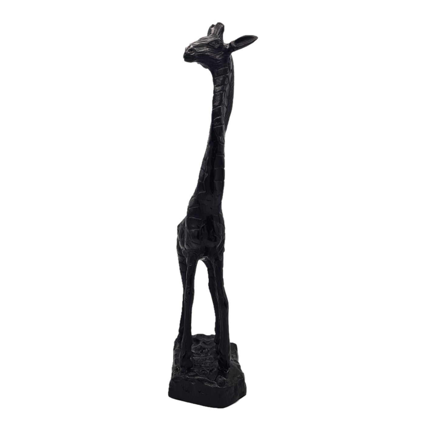 Giraffenskulptur – Modernes schwarzes Design 49 cm