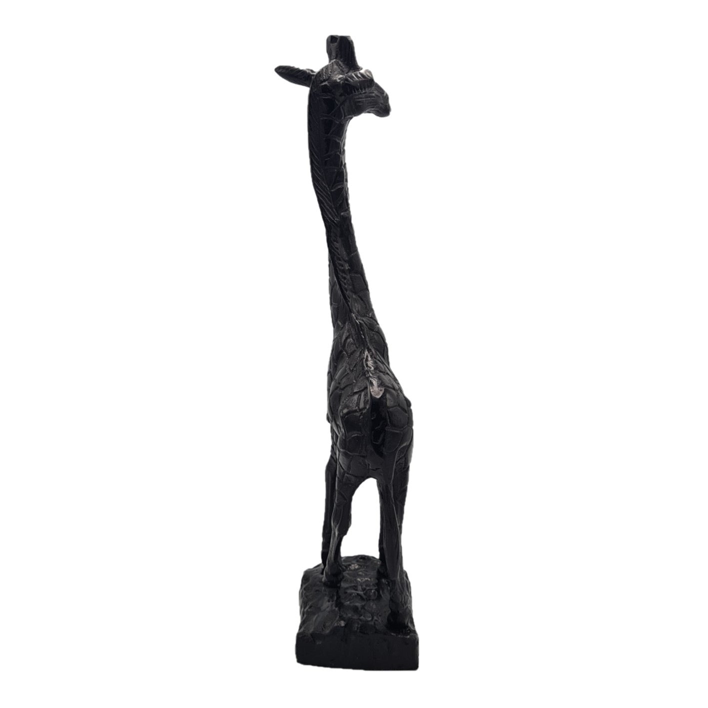 Giraffenskulptur – Modernes schwarzes Design 49 cm