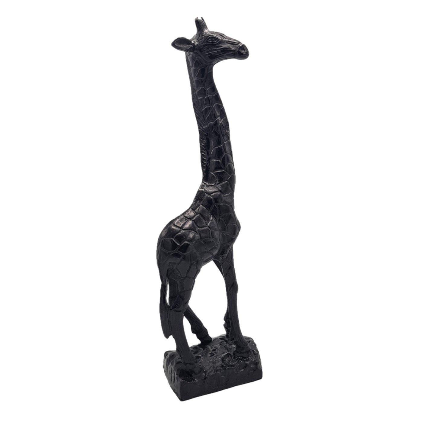 Giraffenskulptur – Modernes schwarzes Design 49 cm
