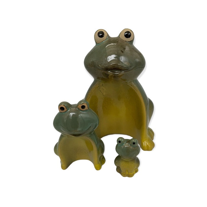 3-in-1 Kikkerbeeldjes Set – Keramiek