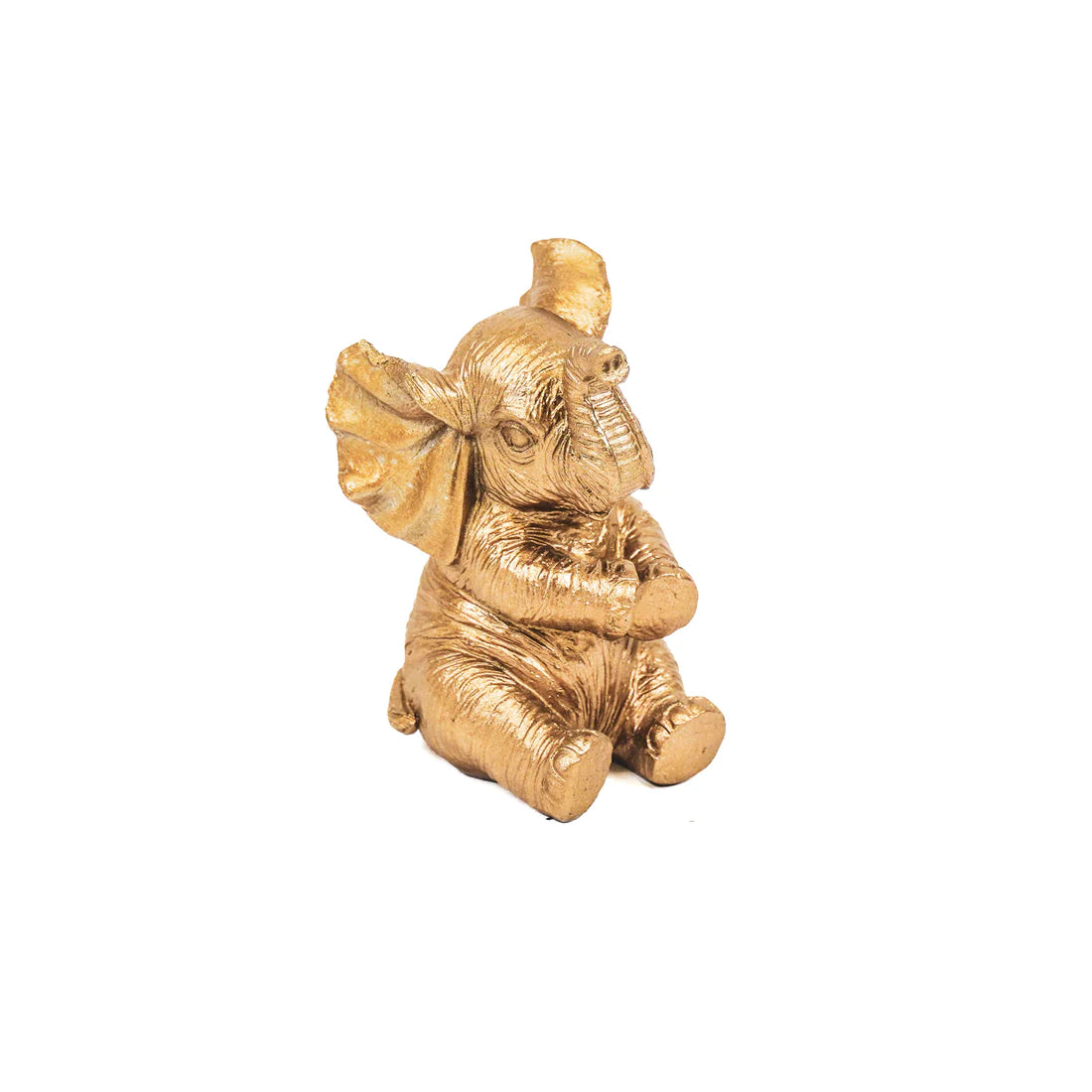 Goud Beeldje Baby Olifant – Grappig & Stralend