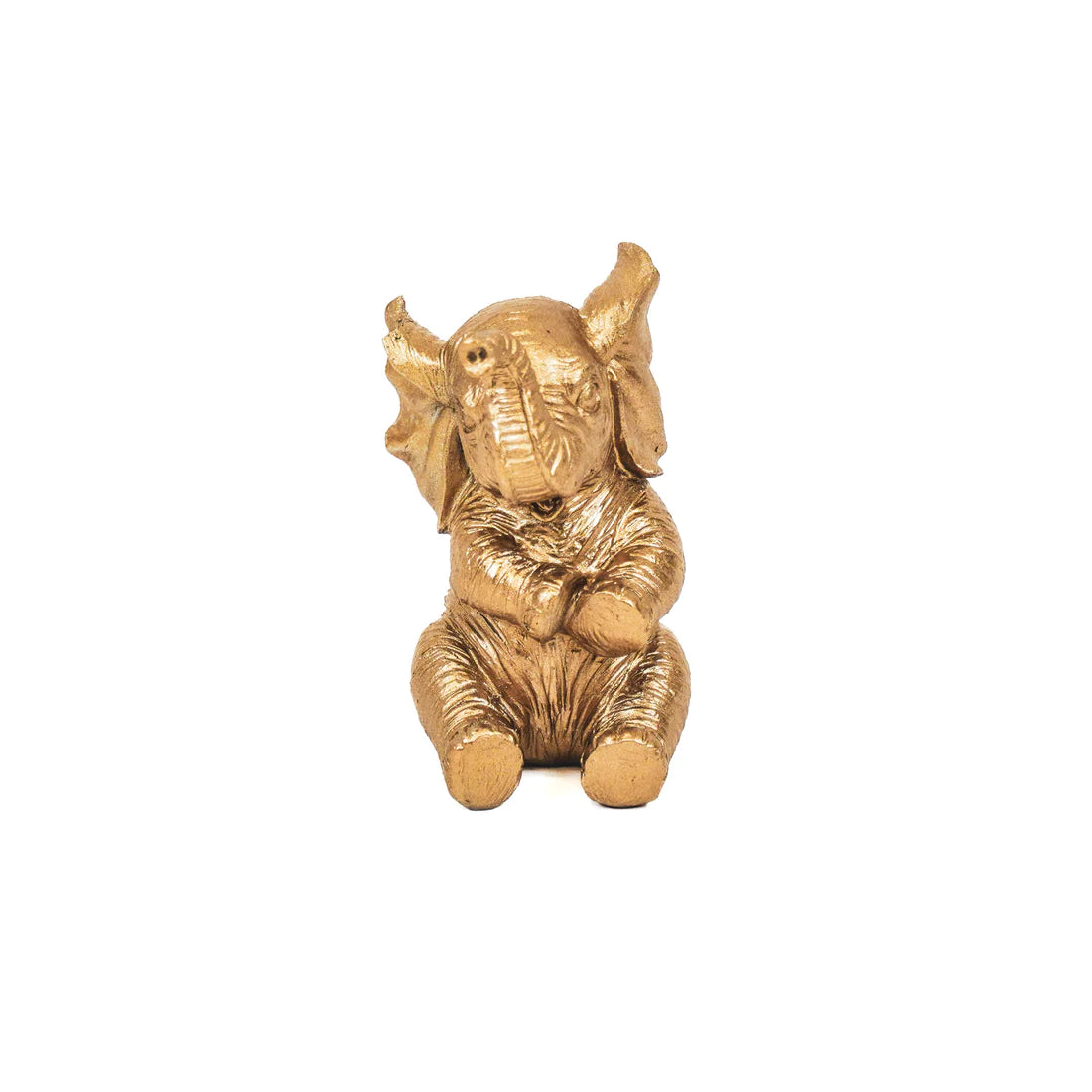 Goud Beeldje Baby Olifant – Grappig & Stralend