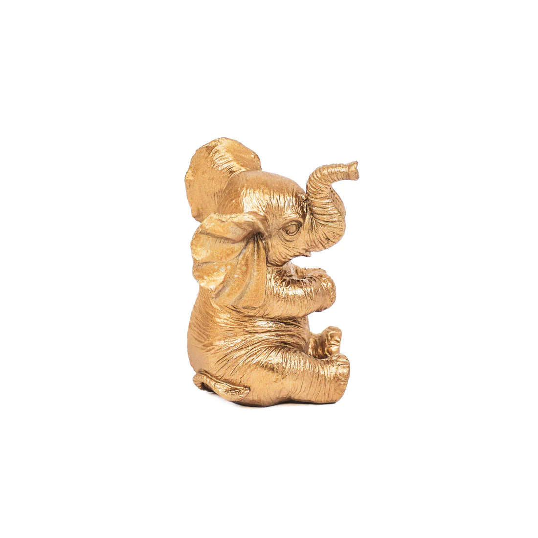 Goud Beeldje Baby Olifant – Grappig & Stralend
