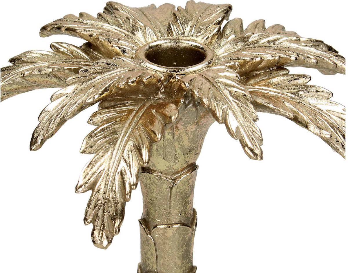 Candlestick Snake Champagne color Palm tree 31 cm