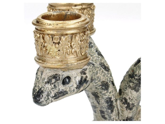 Snake Candle Holder for 3 Candles – Copper Black White