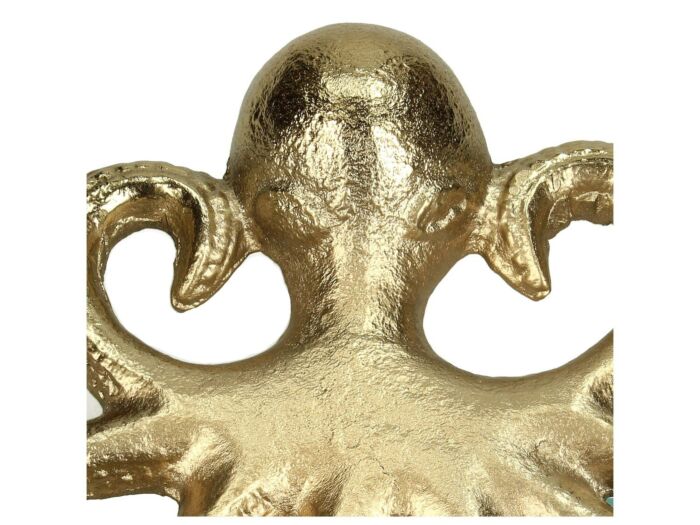 Goldener Oktopus-Teelichthalter – 3 Mini-Teelichter