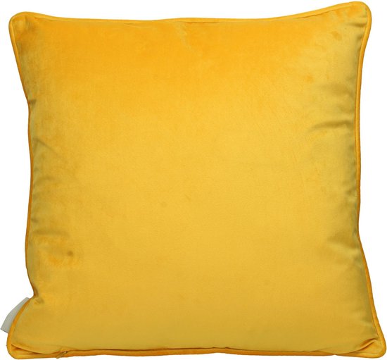 Decorative cushion Snake Velvet Yellow – Luxury eye-catcher