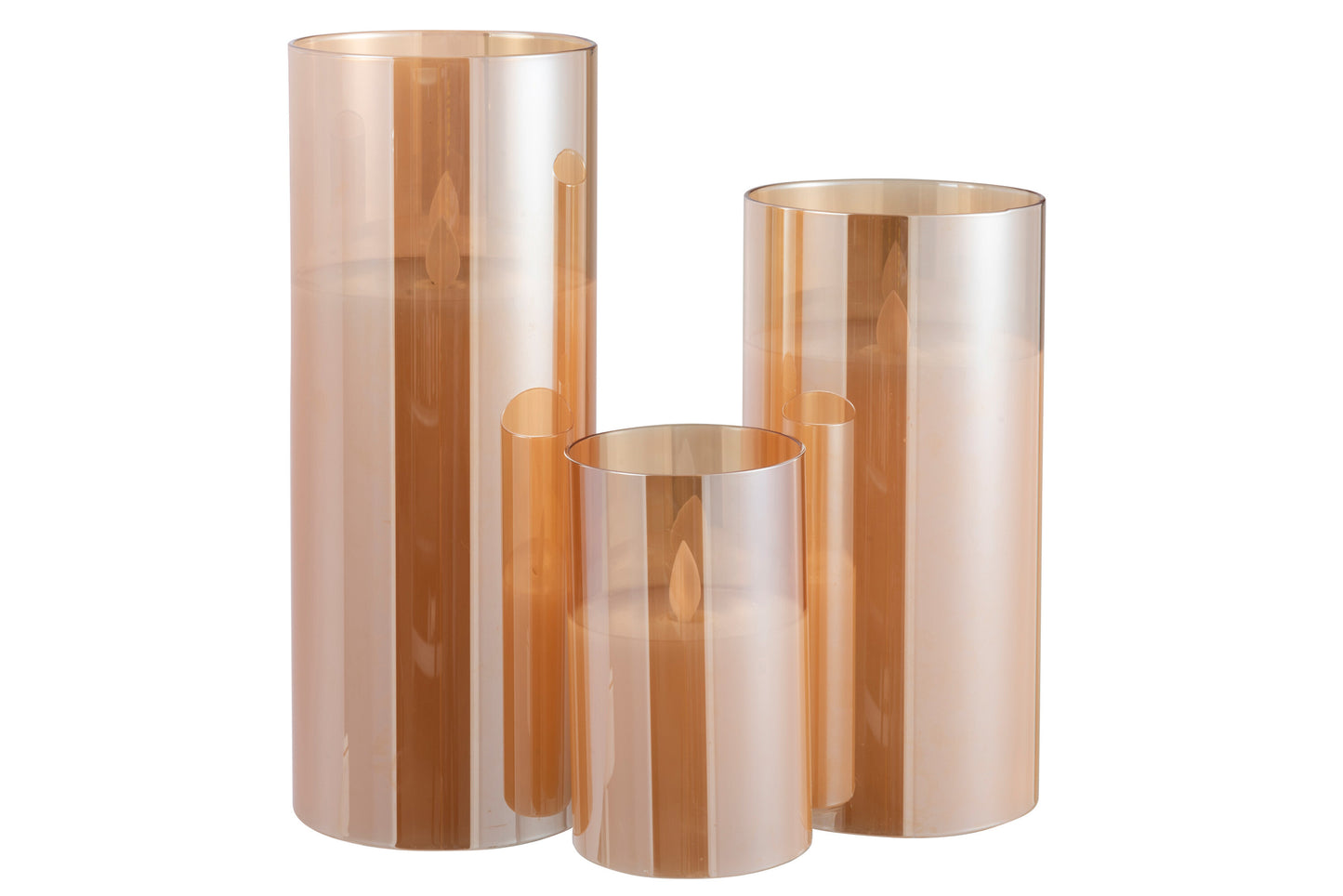 Stimmungsvolle LED Kerzen Gold – Luxus Kerzenlicht (Set oder einzeln)