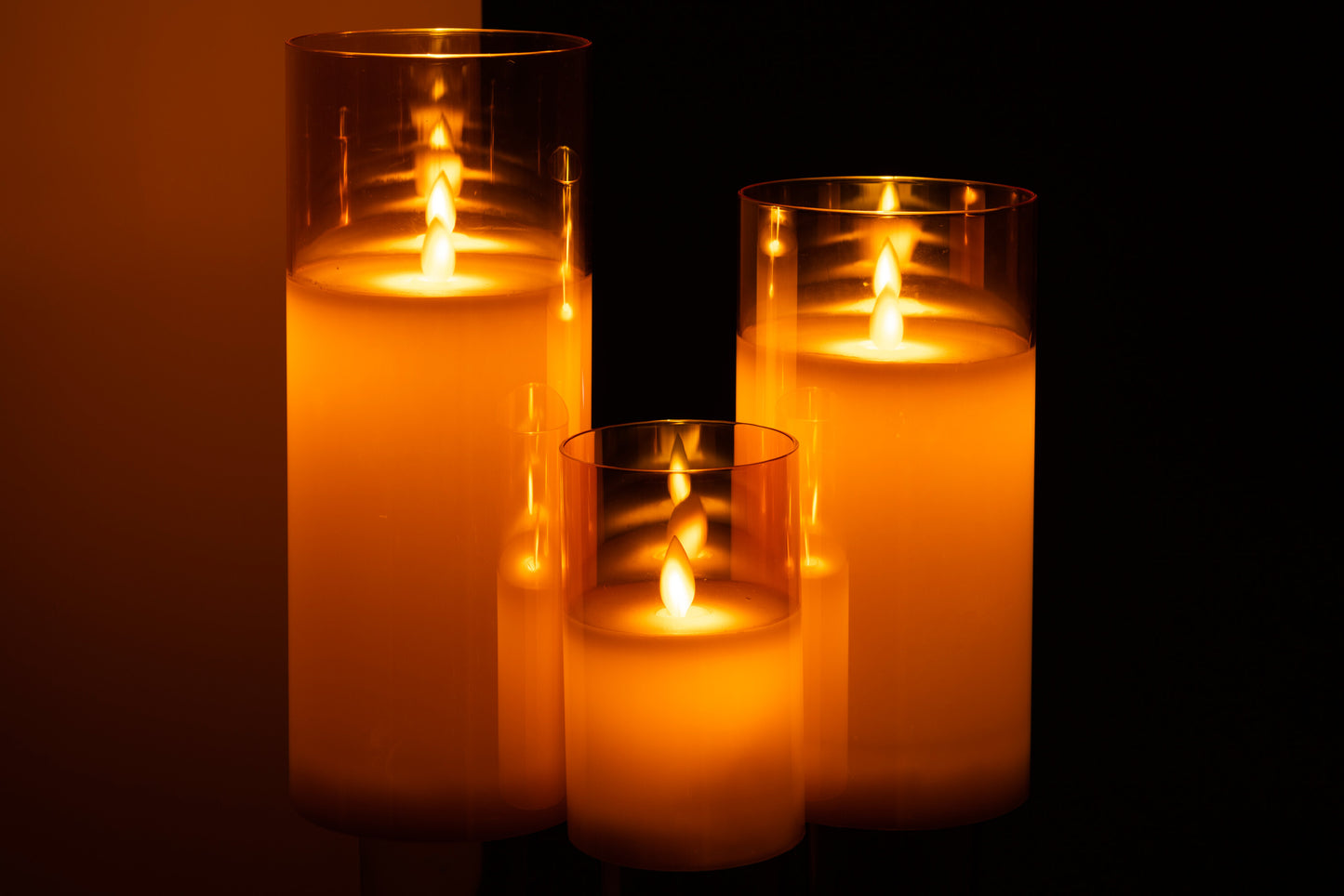 Stimmungsvolle LED Kerzen Gold – Luxus Kerzenlicht (Set oder einzeln)