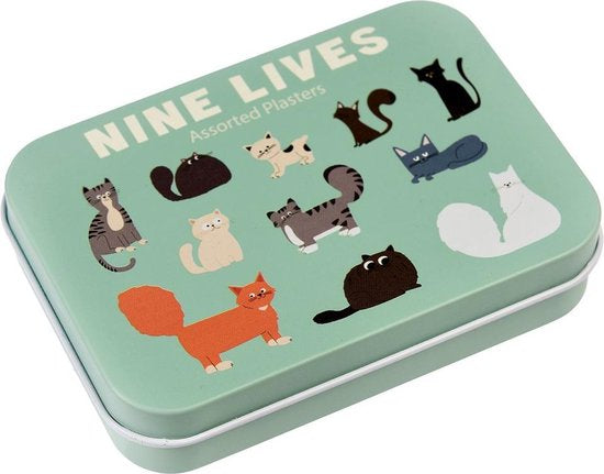 Children's Plasters Cats 'Nine Lives' – In a Tin