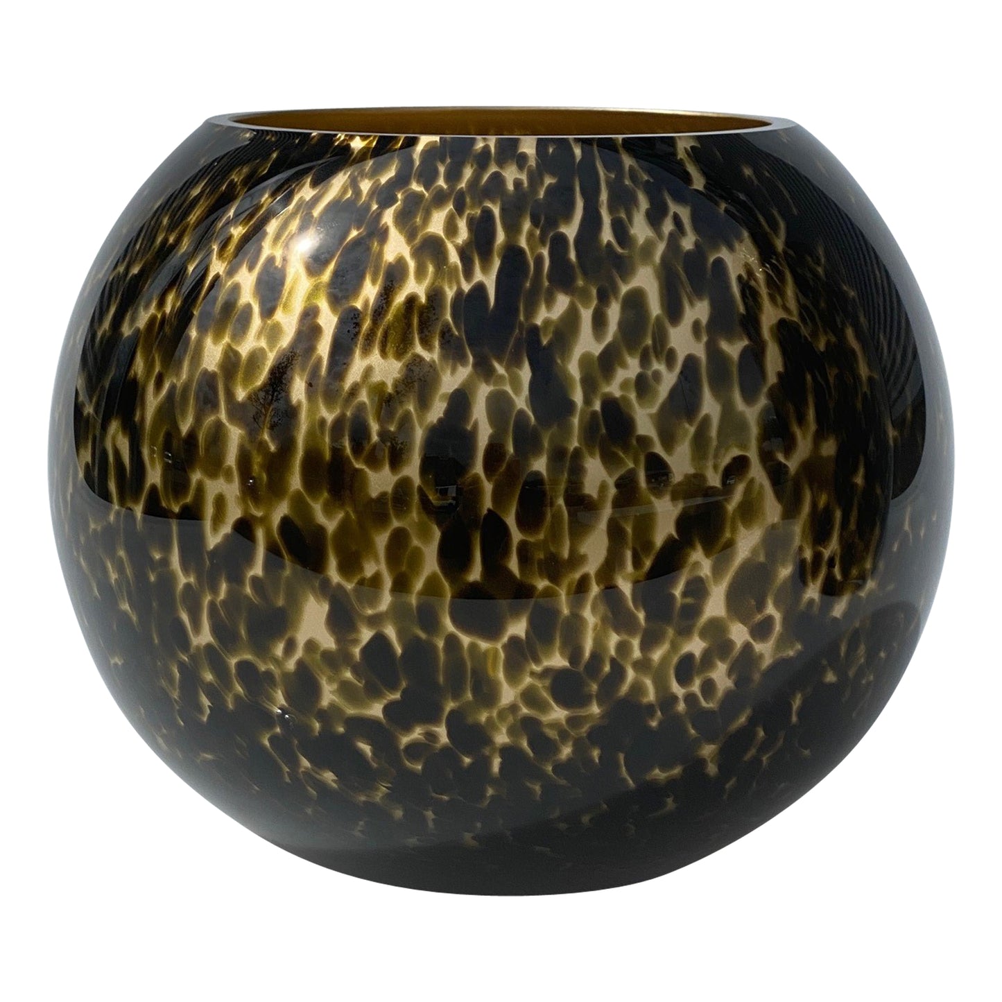 Cheetah Vase Zambezi Gold – Luxus Gold & Schwarz