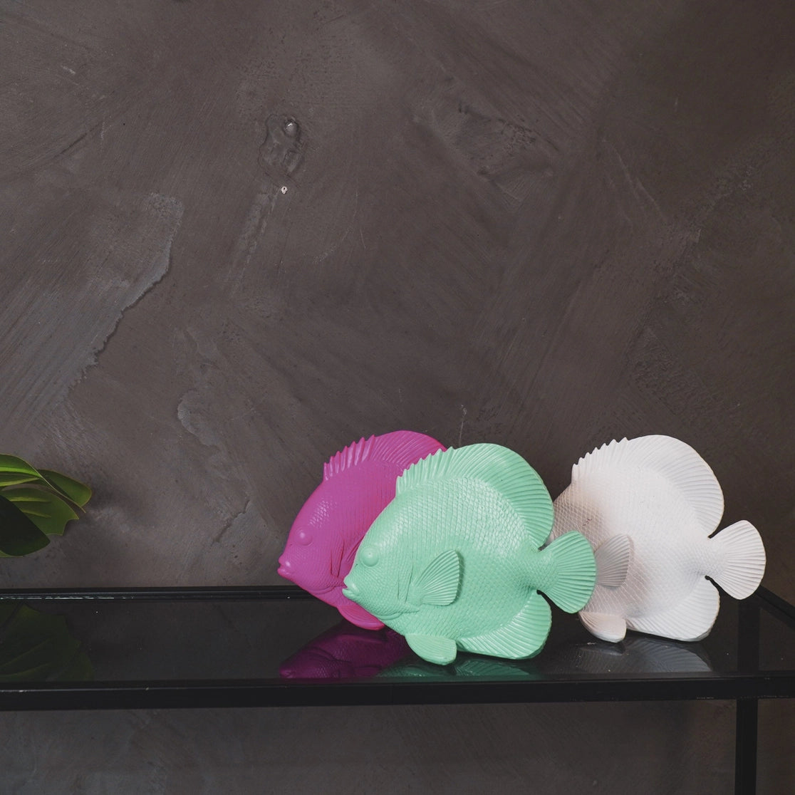 White Fish Decoration – Matte Polyresin – 19.5 cm