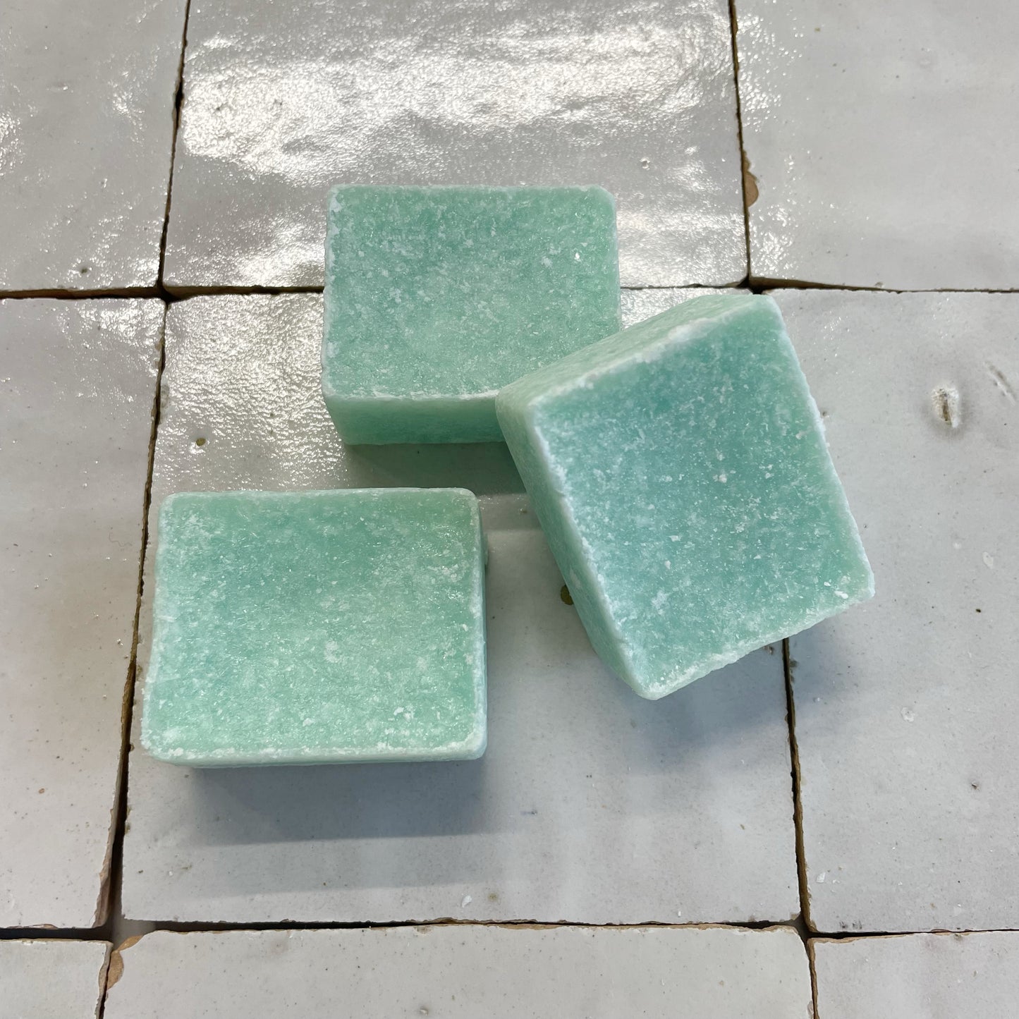 Handgemaakt amberblokje eucalyptus mintgroen – frisse geur voor in huis