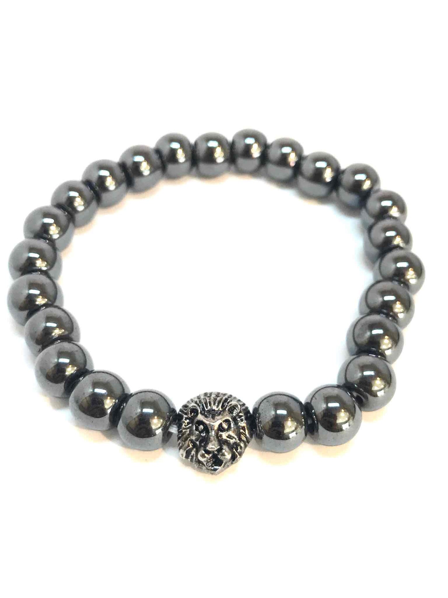 Löwenkopf-Perlenarmband – Unisex in 4 Farben