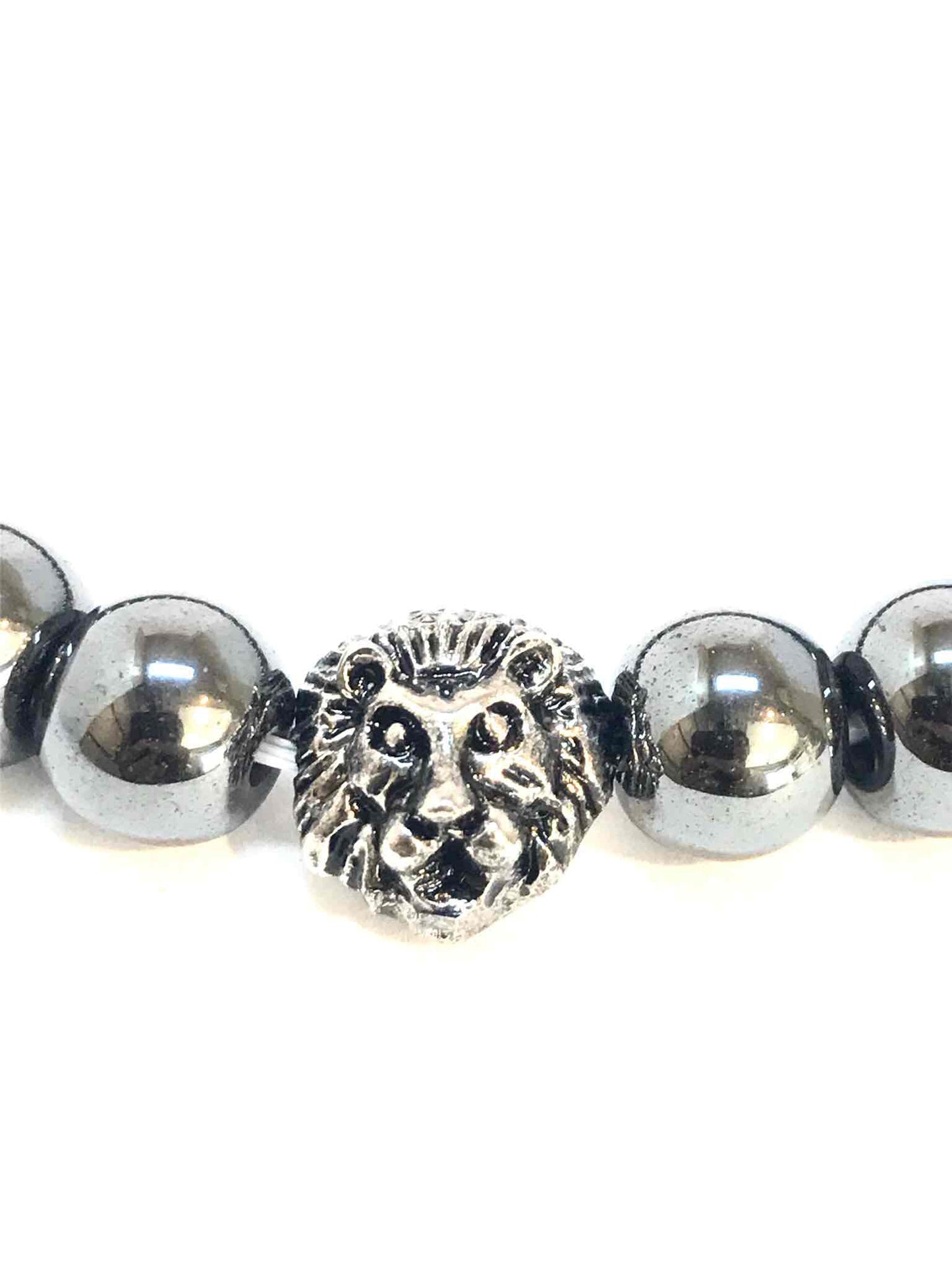 Löwenkopf-Perlenarmband – Unisex in 4 Farben