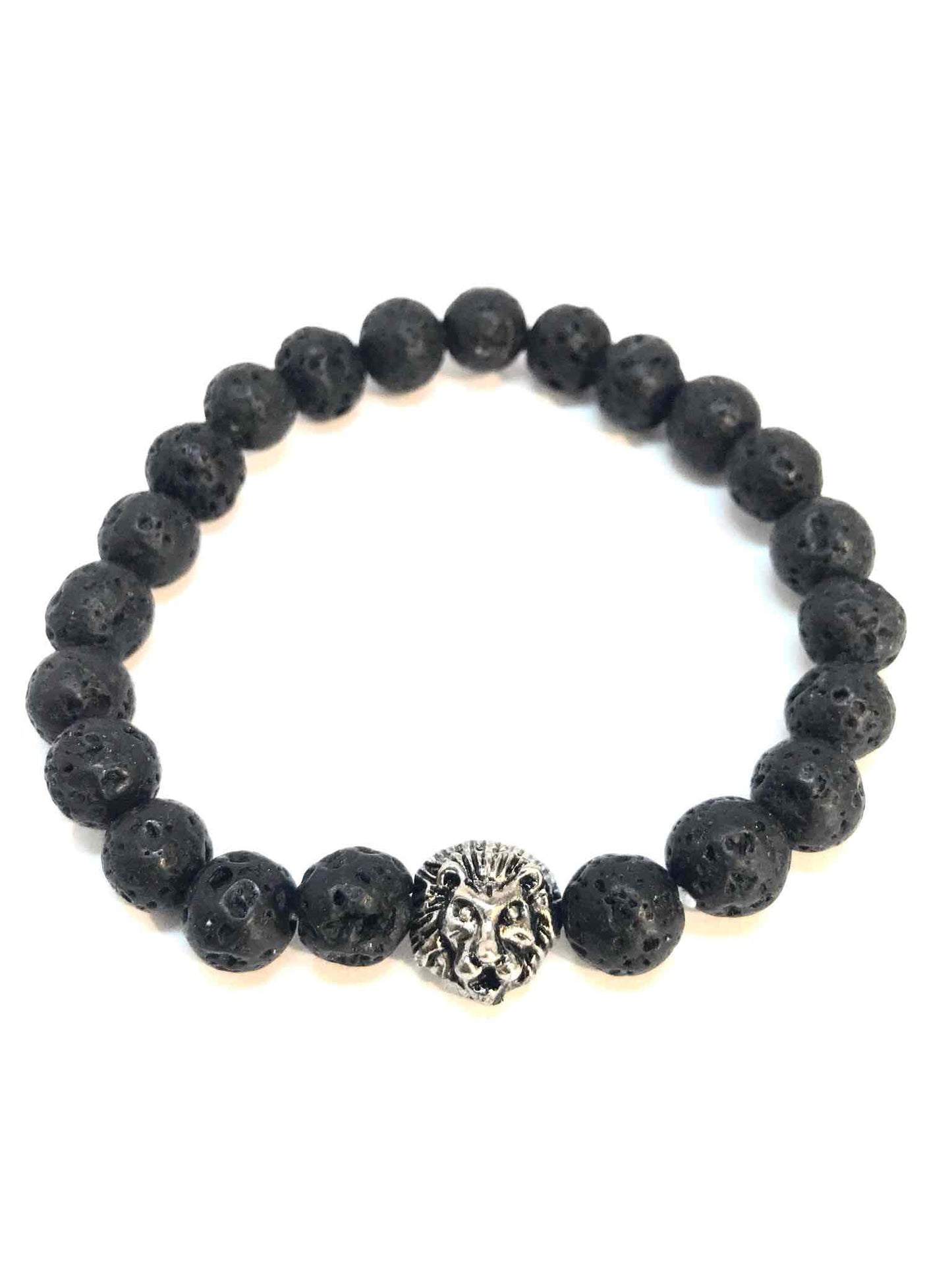 Löwenkopf-Perlenarmband – Unisex in 4 Farben