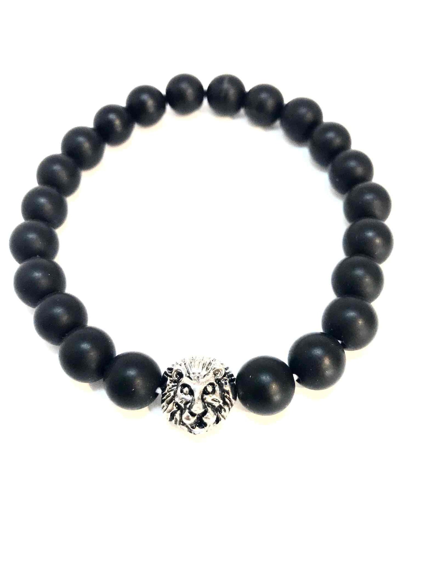 Löwenkopf-Perlenarmband – Unisex in 4 Farben