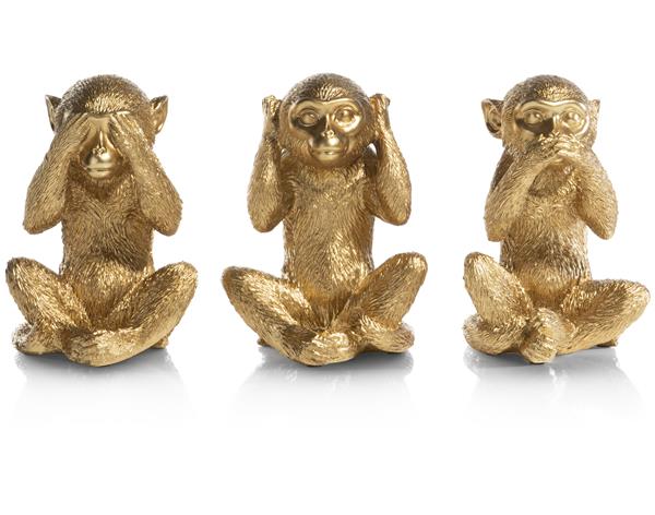 Set Gouden Apen – Horen, Zien & Zwijgen