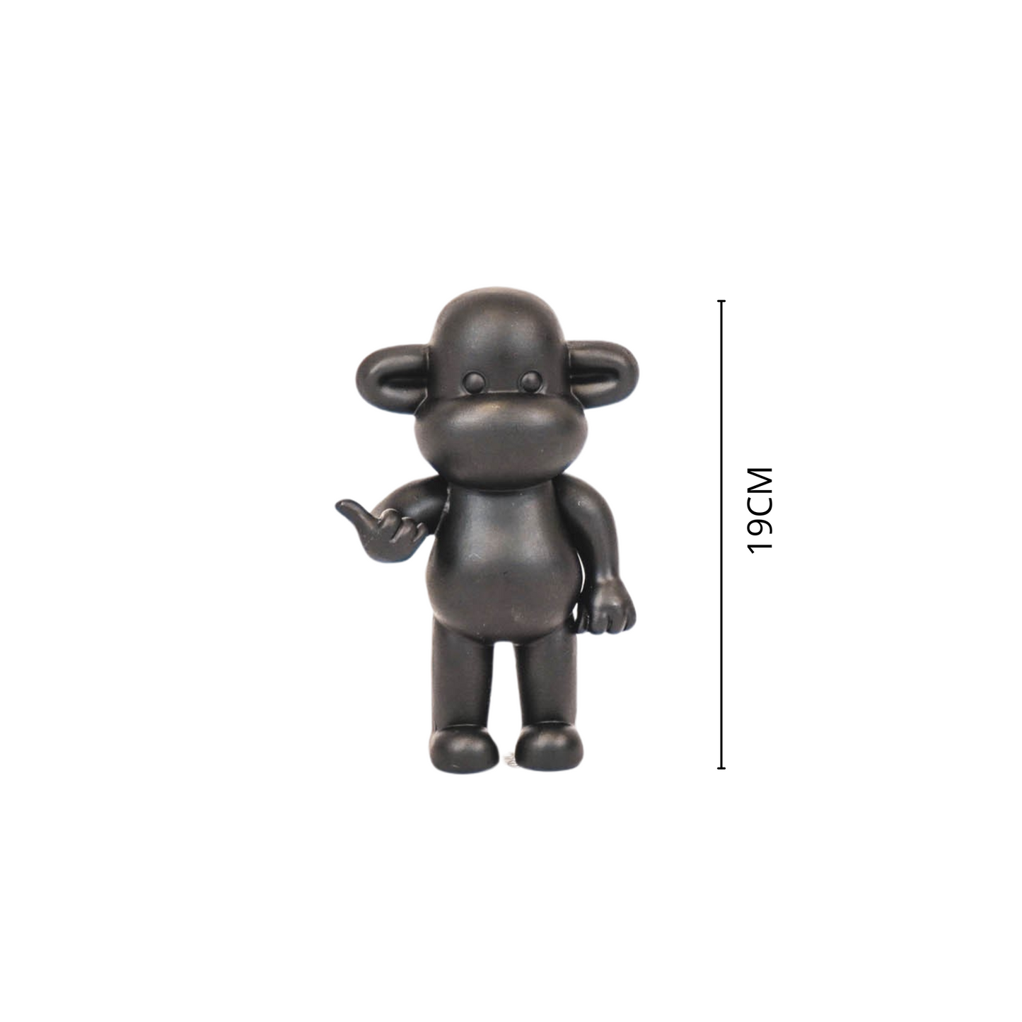 Beeld Aap Hang Loose – Goud, Zwart of Roze | 3 Formaten