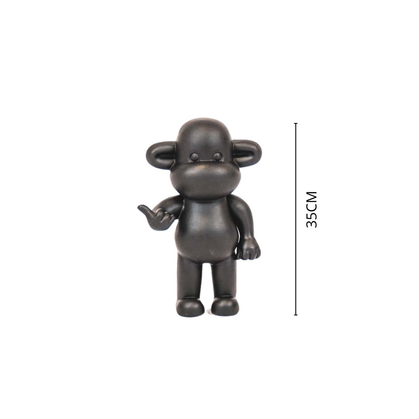 Beeld Aap Hang Loose – Goud, Zwart of Roze | 3 Formaten