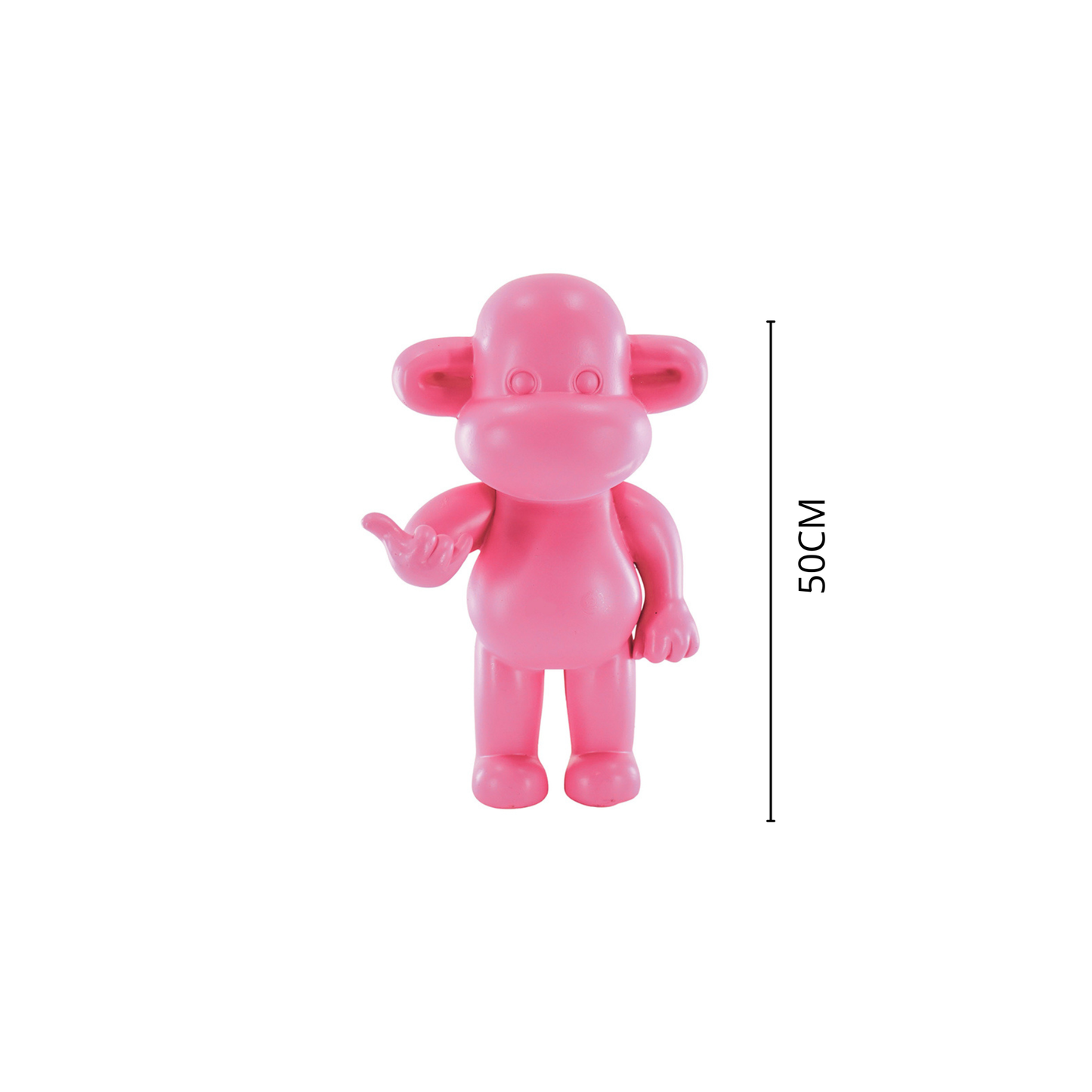 Beeld Aap Hang Loose – Goud, Zwart of Roze | 3 Formaten