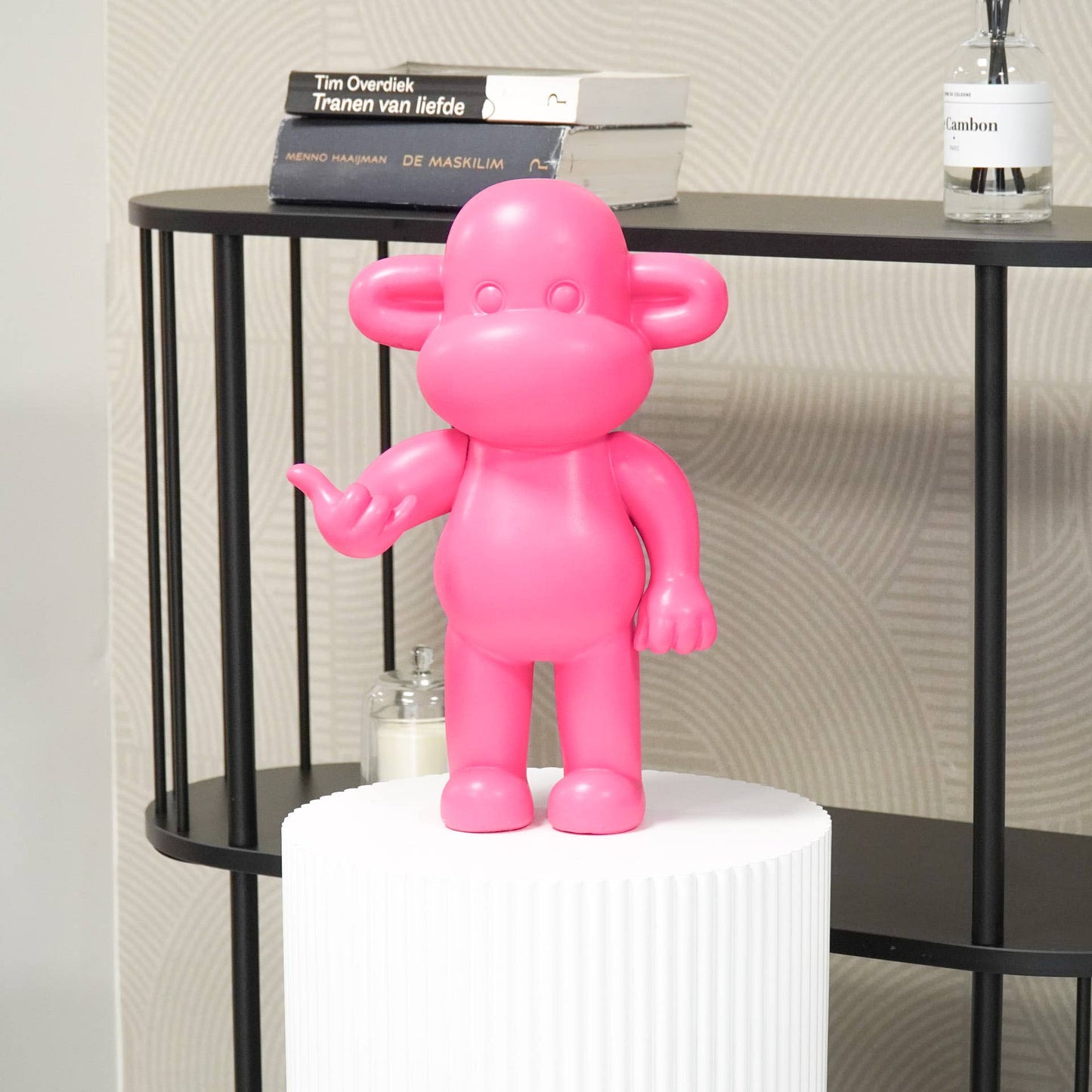 Beeld Aap Hang Loose – Goud, Zwart of Roze | 3 Formaten