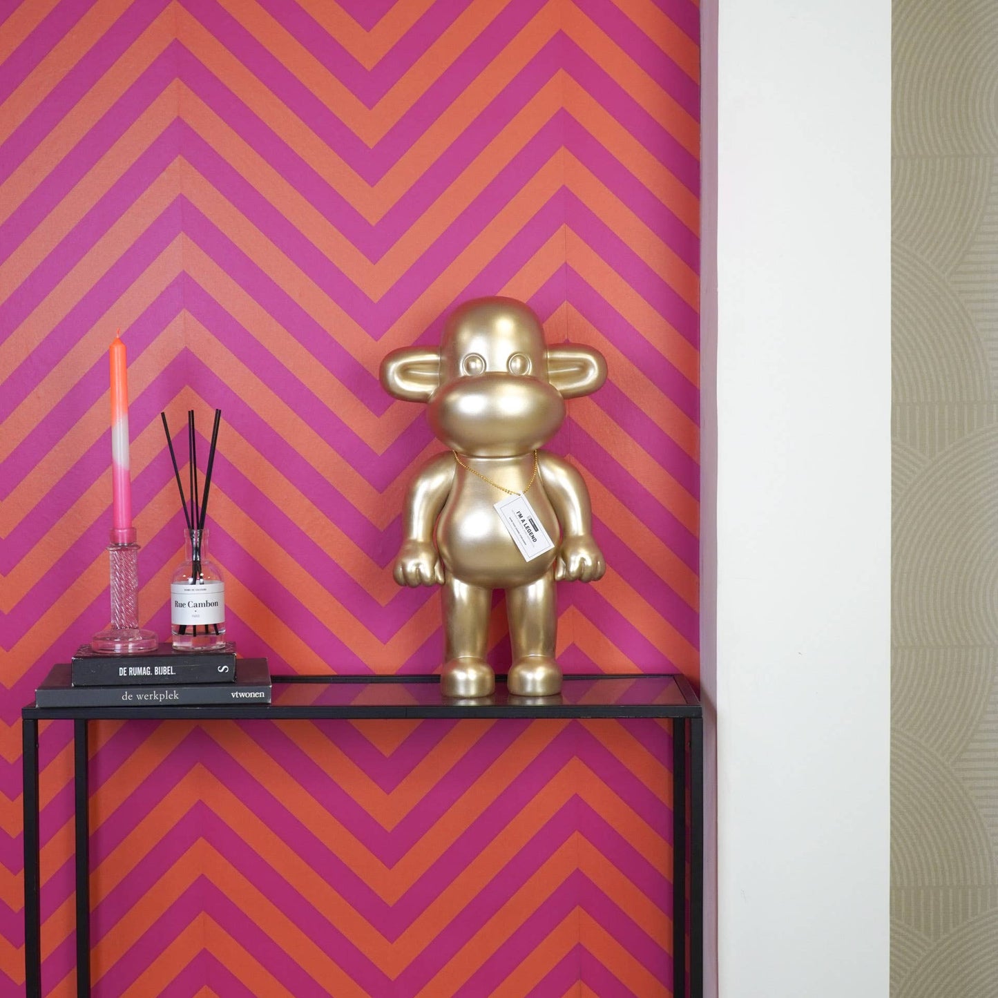 Monkey Legend Bild – Gold, Schwarz oder Pink | 3 Größen
