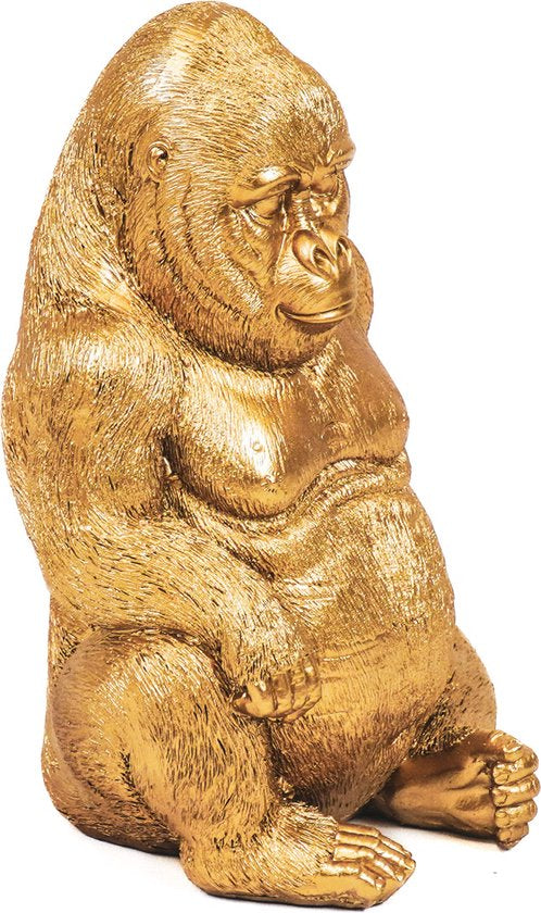 Gouden Gorilla Beeld – Stoer & Stijlvol