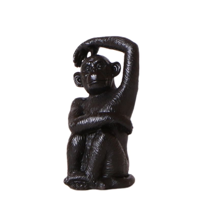 Zwart Aap Beeldje – Grappig & Decoratief