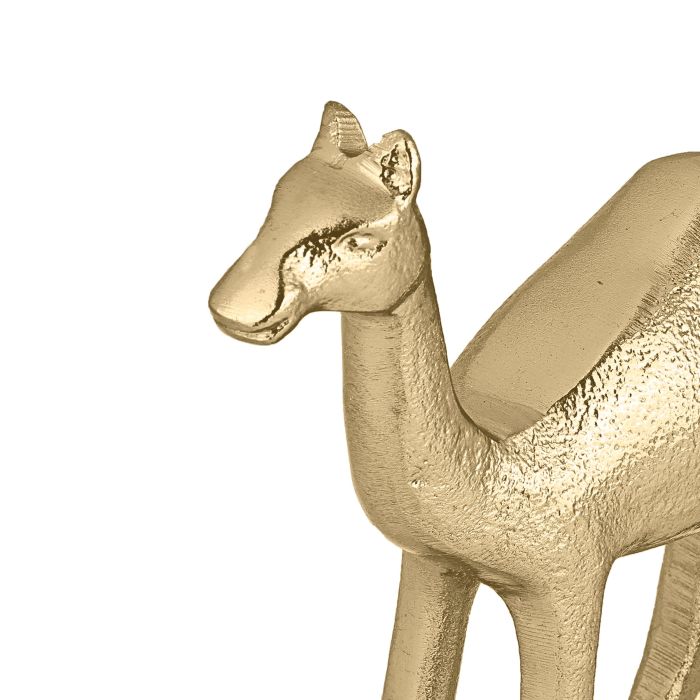 Dromedar-Goldstatue – handgefertigtes Aluminium