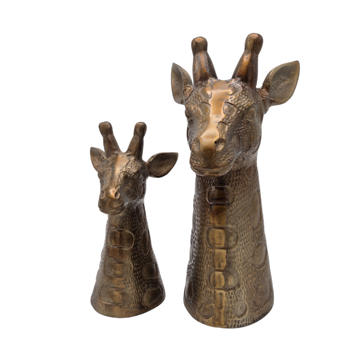 Giraffen-Kopfhörer-Set – Gold-Aluminium (2-teilig)