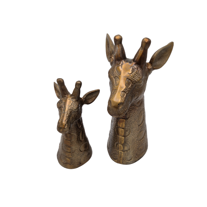 Giraffen-Kopfhörer-Set – Gold-Aluminium (2-teilig)