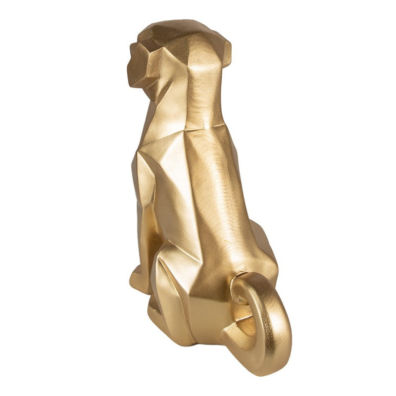 Geometrisch Hondenbeeld Goud