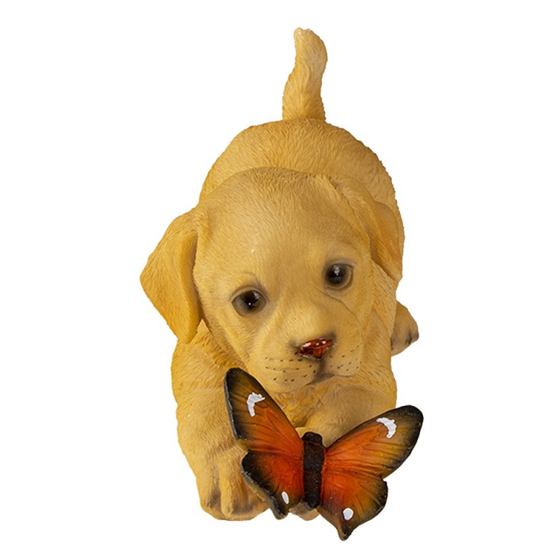 Hond met Vlinder Beeldje – Polyresin Decor