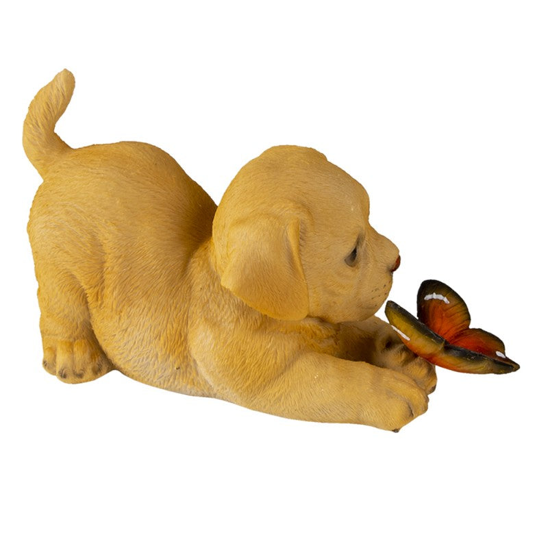 Hond met Vlinder Beeldje – Polyresin Decor