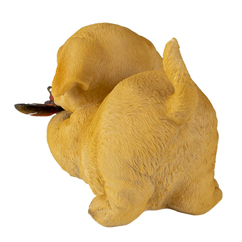 Hond met Vlinder Beeldje – Polyresin Decor