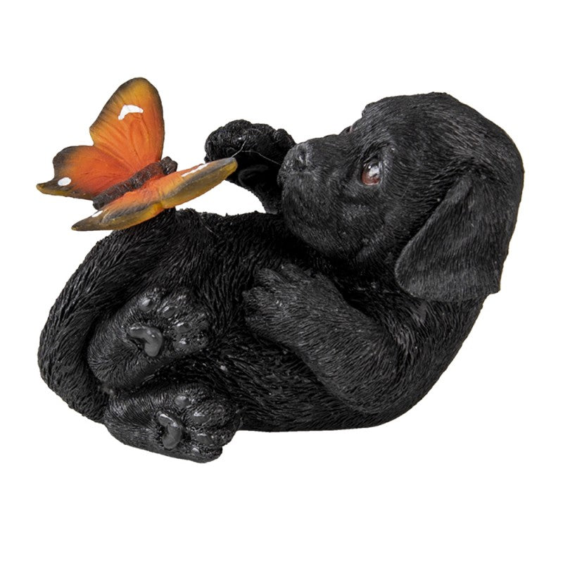 Hond met Vlinder Beeldje – Polyresin Decor