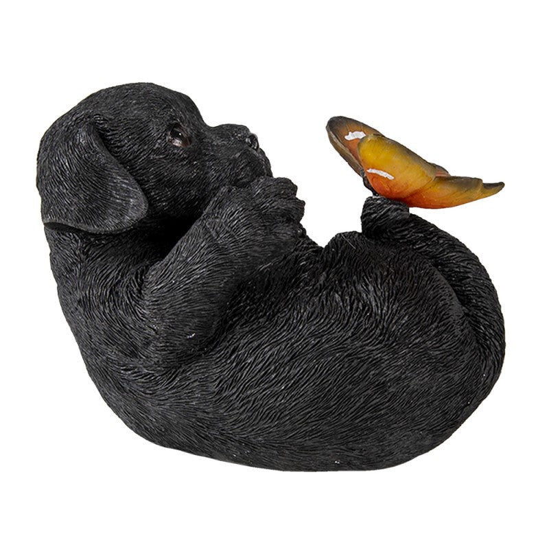 Hond met Vlinder Beeldje – Polyresin Decor