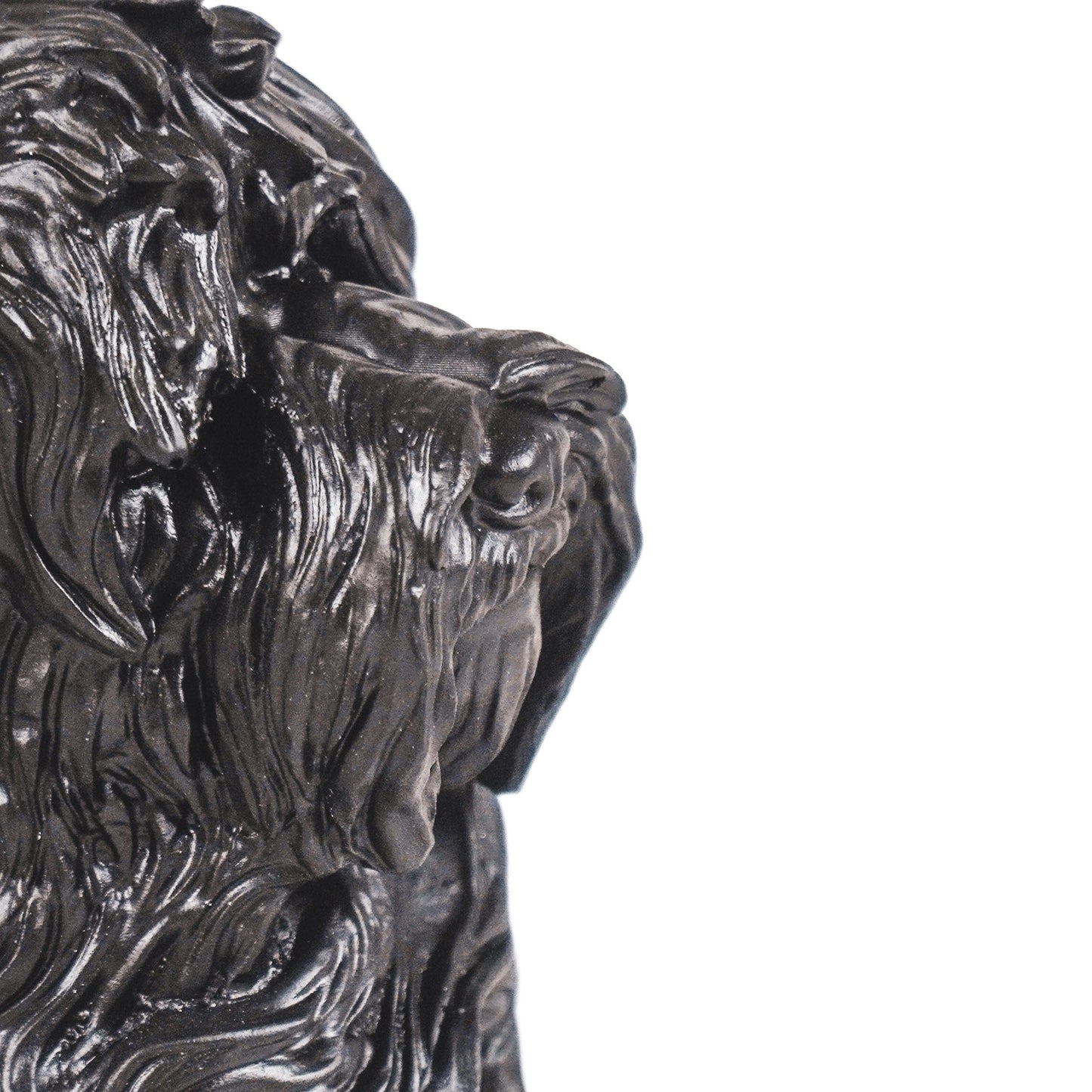 Zwart Labradoodle Beeld – 16 × 10,5 × 23,5 cm