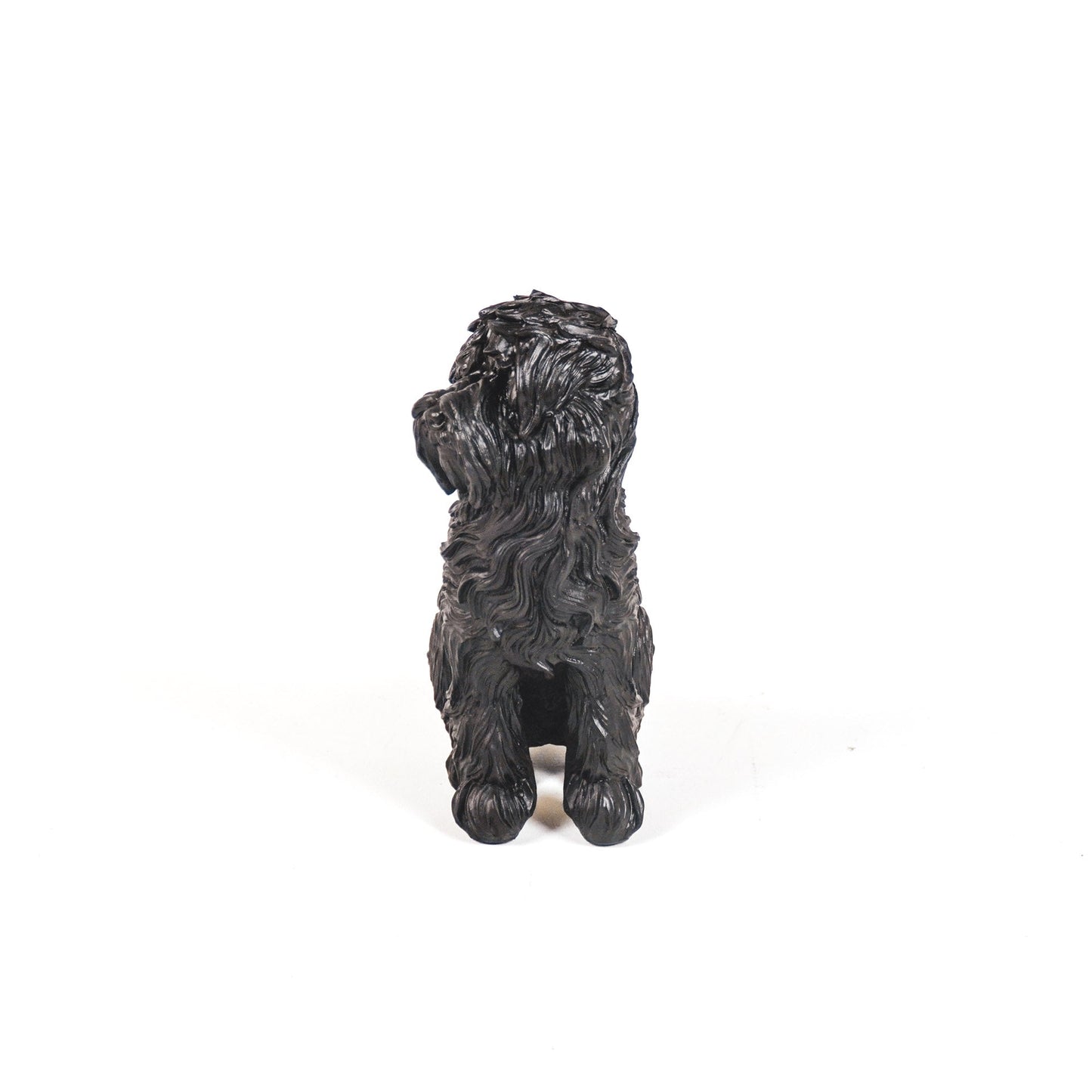 Zwart Labradoodle Beeld – 16 × 10,5 × 23,5 cm