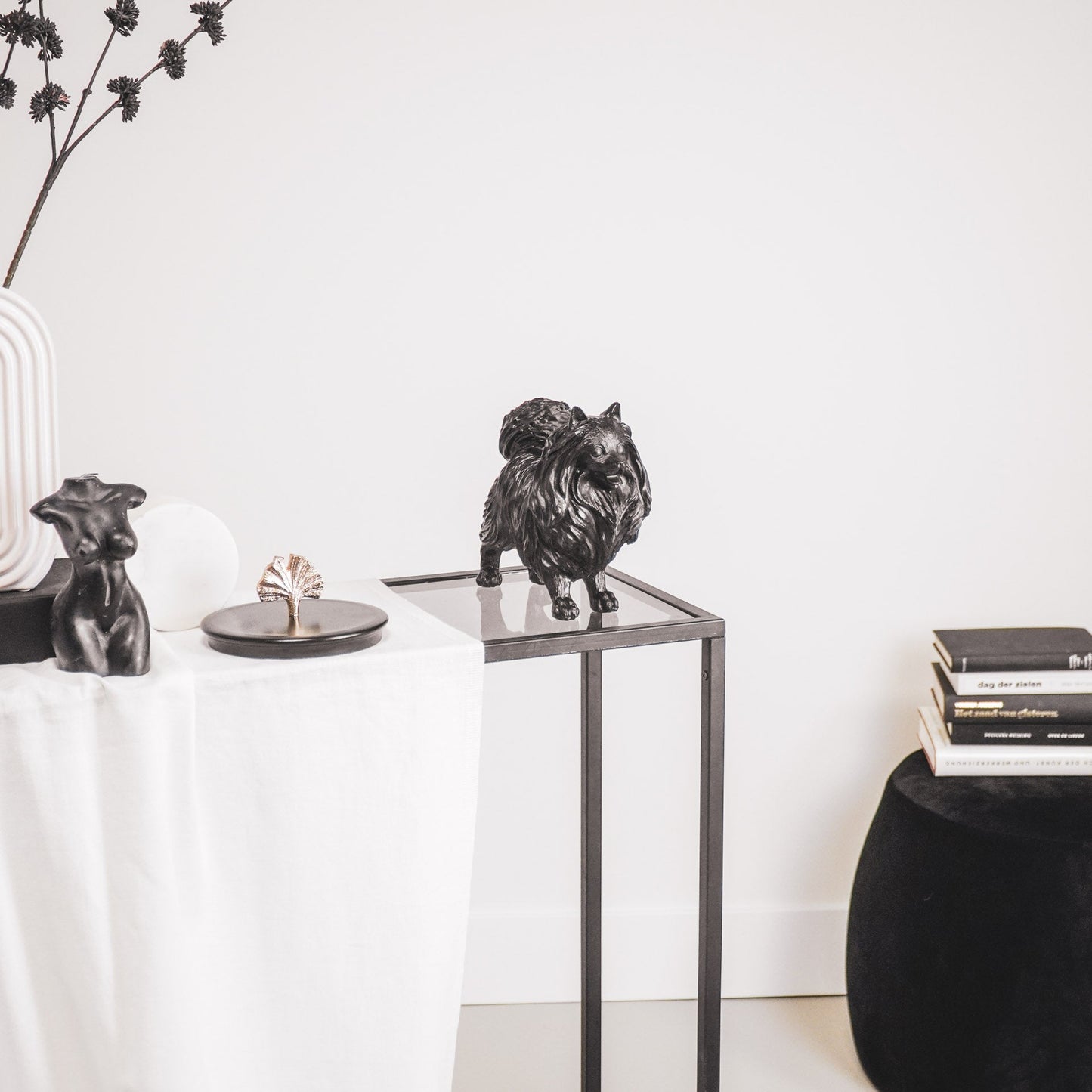 Zwart Pomeriaan Beeld – Elegant Hondenbeeld