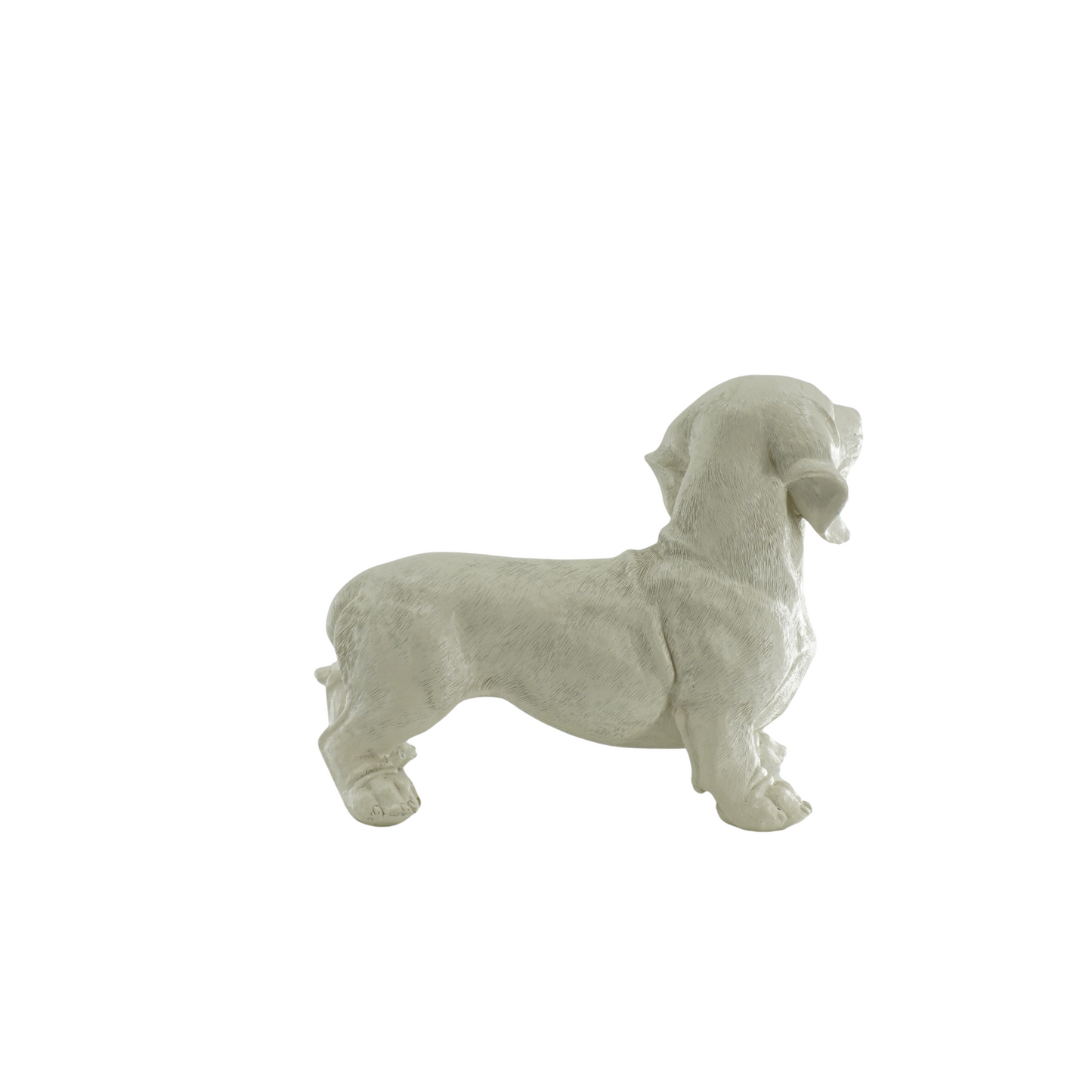 Dachshund Dog Statue Beige – Design Decoration (31×14×23 cm)