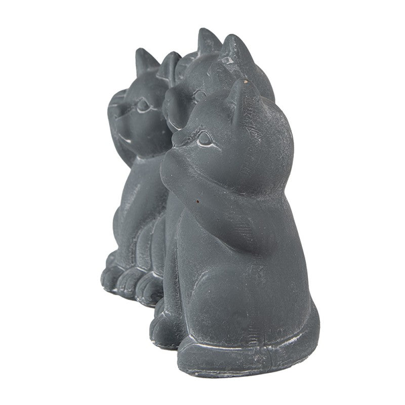 Katzenstatue „Nichts hören, sehen, sagen“ – in 2 Farben