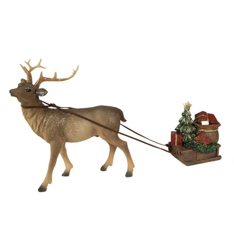 Rendier met Slee – Kerstdecoratie