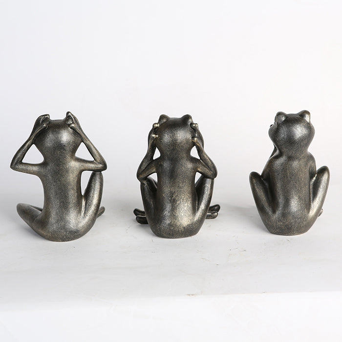 Set Antieke Kikkerbeelden – Horen, Zien & Zwijgen