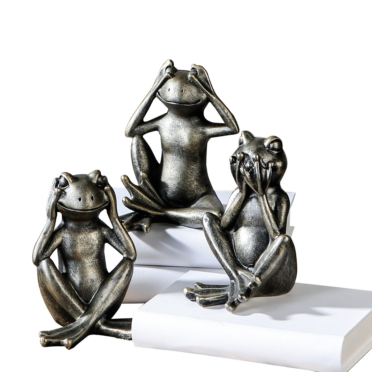 Set Antieke Kikkerbeelden – Horen, Zien & Zwijgen