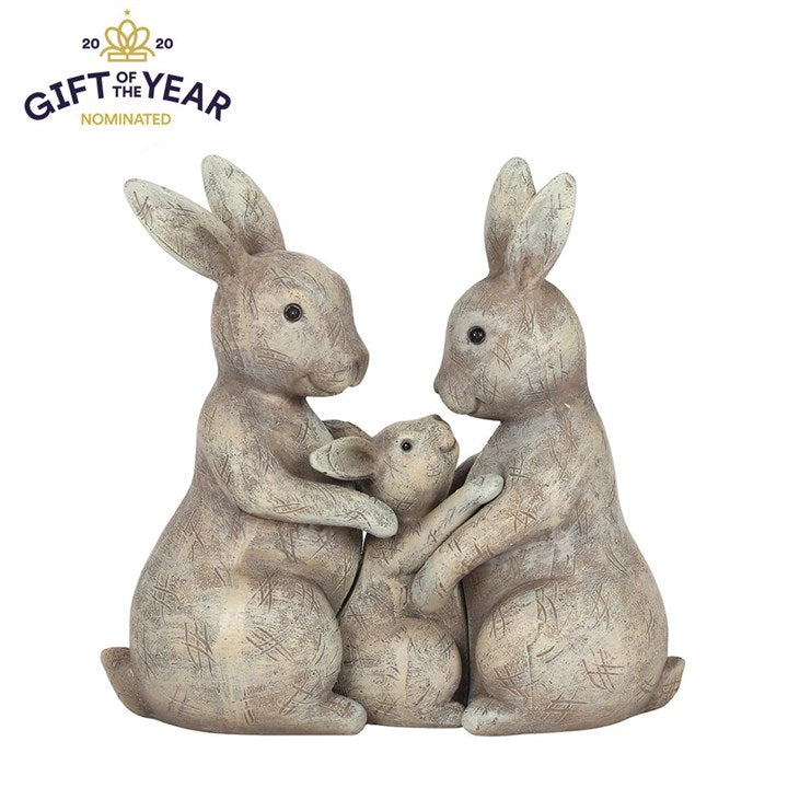 Cute Rabbit Family Figurine – Loose Polystone Figurines